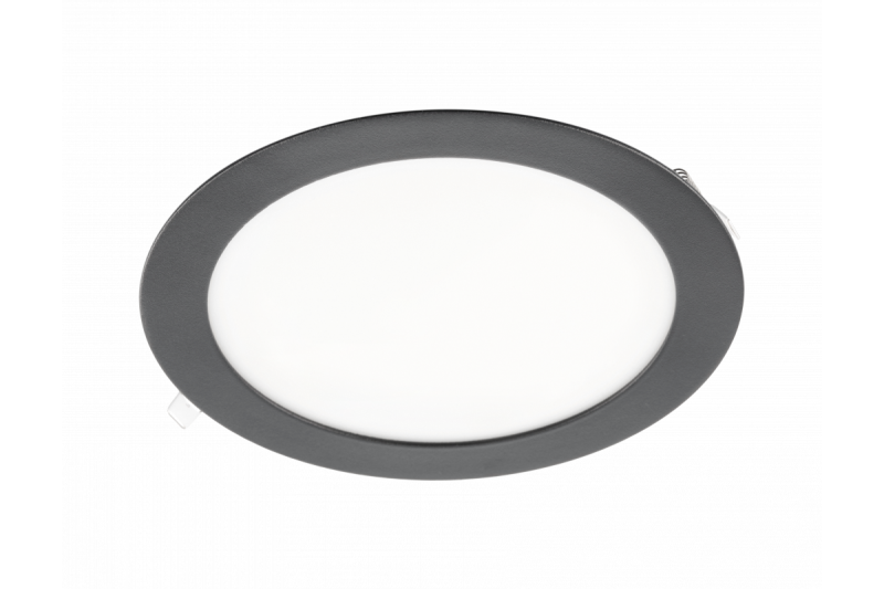 LED-armatuur ORIS PLUS, downlight, 13 W, zwart, 3000 K, 1020 lm, AC 220-240 V, inbouw, IP20, 120°, 1208963068 - Set van 2