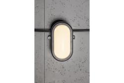 LED Channel Luminaire OVALIO, 5W, 500lm, AC175-265V, 50/60 Hz, PF> 0,5,RA>80, IP54, black