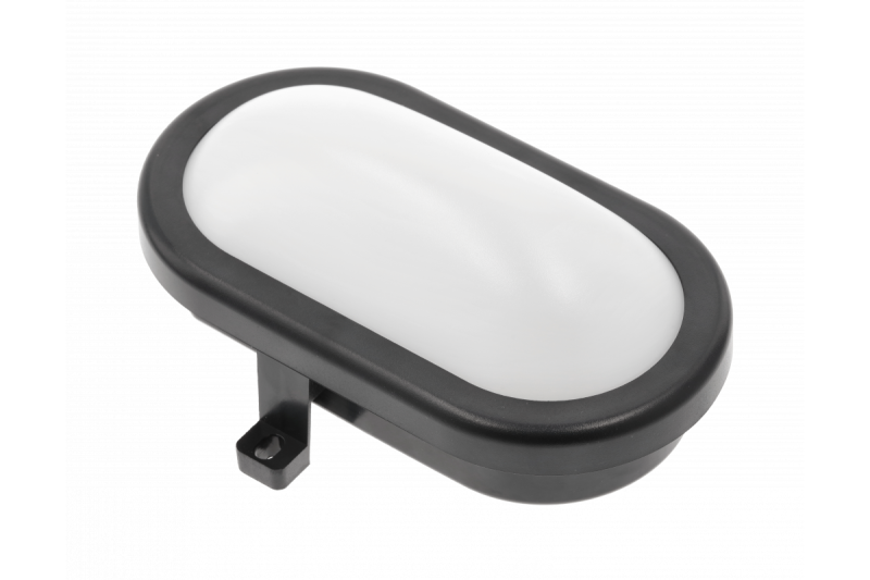 LED-kanaalarmatuur OVALIO, 5 W, 500 lm, AC 175–265 V, 50/60 Hz, PF > 0,5, RA > 80, IP54, zwart 1208963088 - Set van 2