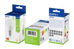 LED-lamp, B45B, SMD 2835, warmwit, E14, 6 W, AC 220-240 V, lichtbundelhoek 160°, 470 lm, 52 mA 1208963155 - Set van 9