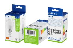LED-lamp, B45B, SMD 2835, 4000K, E14, 6W, AC 220-240 V, stralingshoek 160°, 470 lm, 52 mA 1208963158 - Set van 9