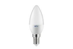 LED-lamp, C30, SMD 2835, 4000K, E14, 6W, AC 220-240 V, stralingshoek 160°, 470 lm, 52 mA 1208963159 - Set van 9