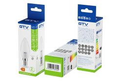 LED-lamp, C30, SMD 2835, 4000K, E14, 6W, AC 220-240 V, stralingshoek 160°, 470 lm, 52 mA 1208963159 - Set van 9