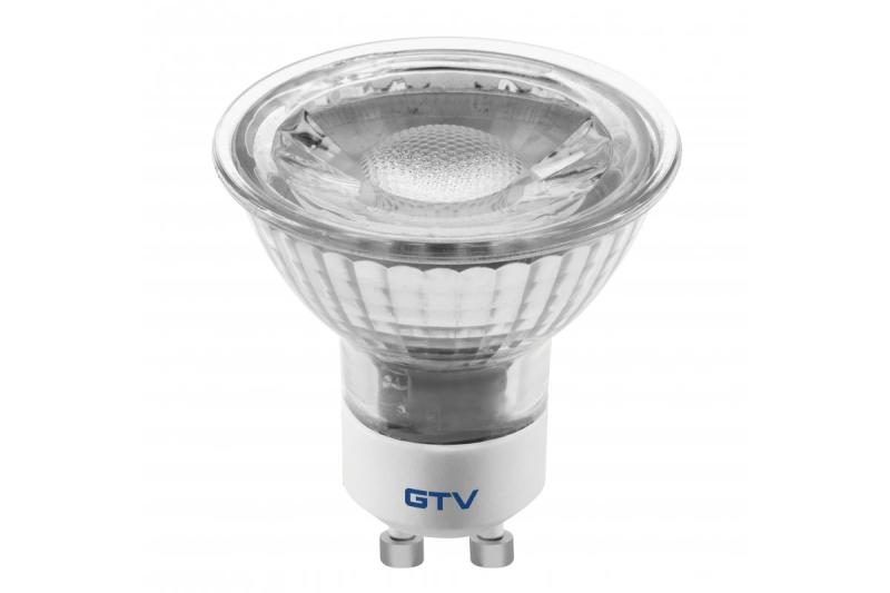 LED-lamp 5 W, GU10, SMD 2835, neutraal wit, AC 220-240 V, glas, stralingshoek 38°, 400 lm, 43 mA 1208963189 - Set van 4