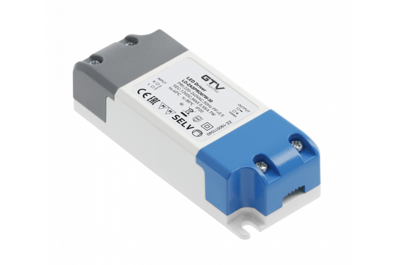LED-voeding PRO 12 V, 7 W, ingangsspanning 220-240 VAC, IP20, afmetingen 100 x 39 x 25 mm 1208963280 - Set van 2