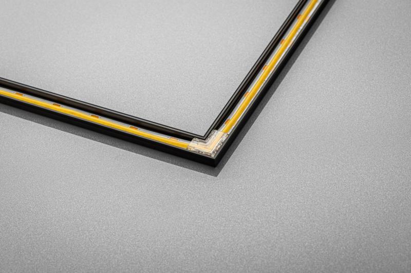 Doorzichtige connector voor COB-tapes van 8 mm, onder een hoek van 90°, 1208963301 - Set van 7
