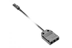 Aansluitstuk voor LED-verlichting, verdeelblok zwart met 3 aansluitingen, inclusief 2 m AWG24-kabel en mini-amp-m-connector 1208963371 - Set van 8