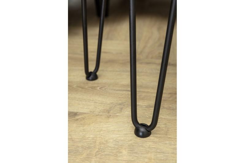 ARTO-poot in haarspeldvorm met voet, 2 stangen, 10 x 406 mm, zwart 1208963519 - Set van 2