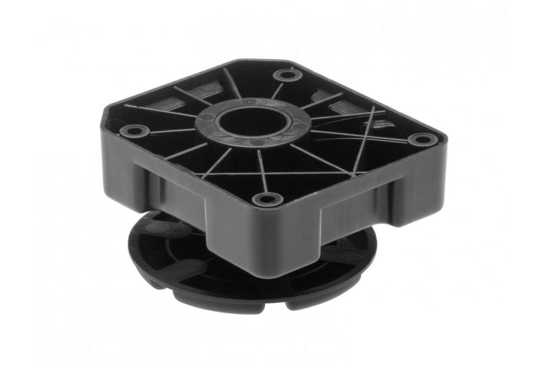 Poot ML, voor zwaar gebruik, 500 kg, h 50-75 mm, kunststof, zwart, NIEUW 1208963616 - Set van 10