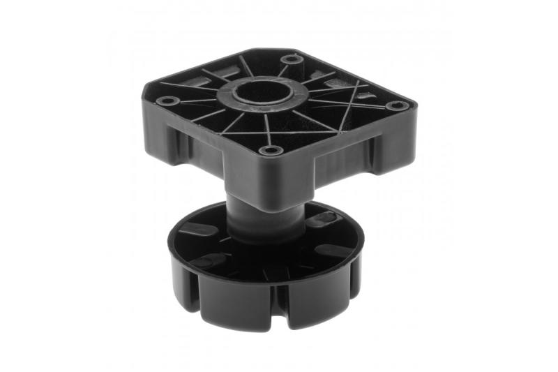 Poot ML voor zwaar gebruik 500 kg, h 85-125 mm, kunststof, zwart, NIEUW 1208963618 - Set van 10
