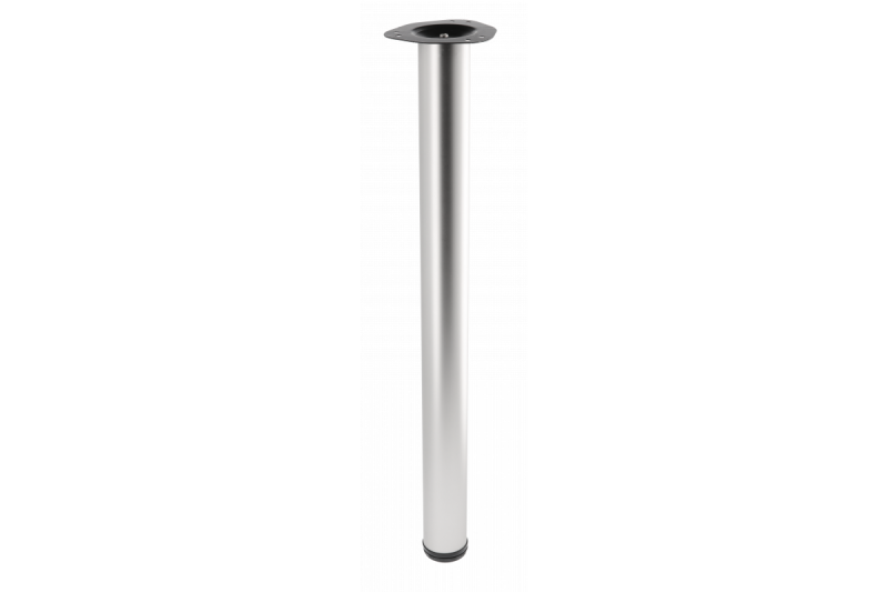 Tafelpoot rond satijn 71cm hoog verstelbaar 2cm met poot diameter 6cm 1208963630 - Set van 2