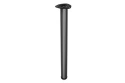 Asztalláb kör alakú, fekete, 71cm magas, 2cm-es állítható magassággal, 6cm átmérőjű lábbal 1208963633 - Készlet 2