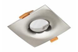 Decor Plafondspot armatuur ALESSIO IP54 vierkant inox/satijn. 1208963701 - Set van 2