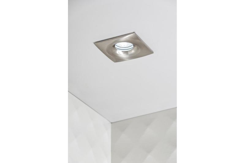 Decor Plafondspot armatuur ALESSIO IP54 vierkant inox/satijn. 1208963701 - Set van 2