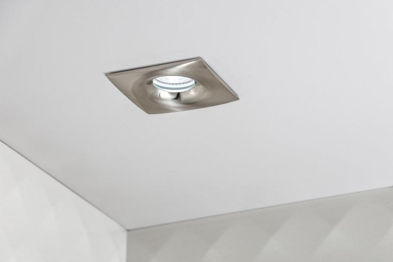 Decor Plafondspot armatuur ALESSIO IP54 vierkant inox/satijn. 1208963701 - Set van 2