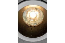 Decor Plafondspot armatuur ELVA IP54 rond Ø85x45mm wit / zwart 1208963720 - Set van 2