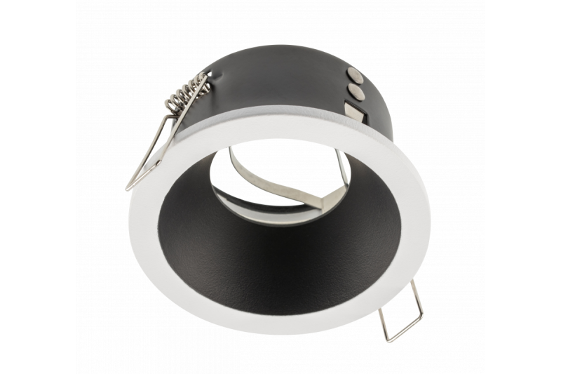 Decor Plafondspot armatuur ELVA IP54 rond Ø85x45mm wit / zwart 1208963720 - Set van 2