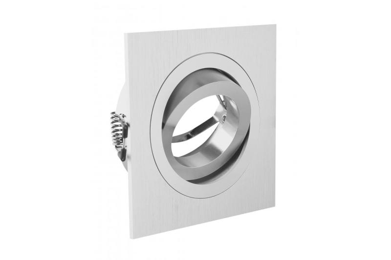Decor MORENA plafondspot armatuur IP20 vierkant inox 1208963732 - Set van 3