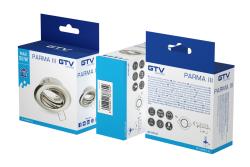Decor Plafondspot PARMA III IP20 rond inox hoek verstelbaar. 1208963749 - Set van 5