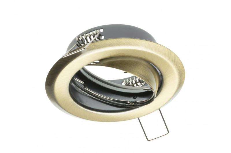 Decor Plafondspot PARMA III IP20 rond oud goud hoek verstelbaar. 1208963750 - Set van 5