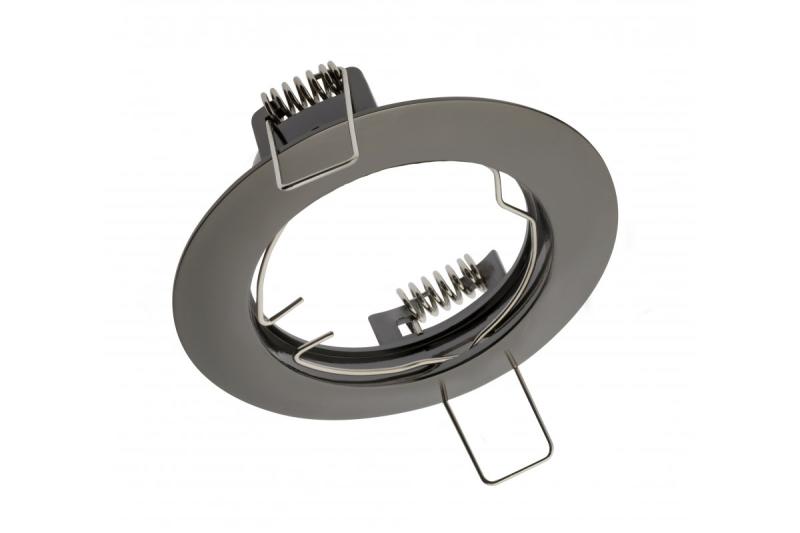 Decor PORTO plafondspot armatuur IP20 rond zwart chroom TYPE 5514 1208963789 - Set van 5