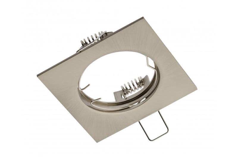 Decor PORTO plafondspot armatuur IP20 vierkant inox TYPE DS10 1208963792 - Set van 5