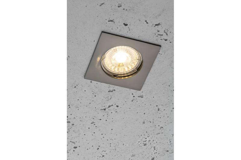 Decor PORTO plafondspot armatuur IP20 vierkant zwart chroom TYPE DS10 1208963793 - Set van 5