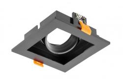 Decor Plafondspot armatuur RUBIO 102x102mm IP20 vierkant enkel zwart. 1208963795 - Set van 5
