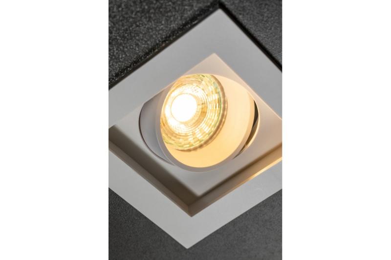 Decor Plafondspot armatuur RUBIO 102x102mm IP20 vierkant enkel wit. 1208963796 - Set van 5