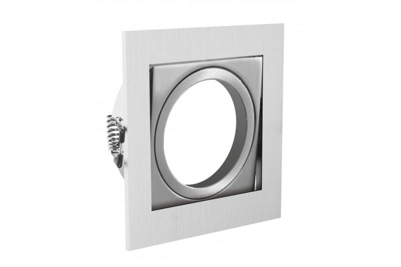 Decor VILA plafondspot armatuur draaibaar IP20 vierkant inox 1208963804 - Set van 2