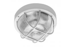 Luminaire encastré IBIZA avec grille, 40 W max., E27, 220-240 V CA, 50-60 Hz, IP44, grille en ABS/verre/plastique, boîtier blanc 1208963893 - Lot de 2