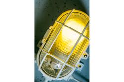 Bulkhead fixture SANGUESA KAY, max 40W, E27, AC220-240V, 50-60Hz, IP44, ABS/glass, white housing