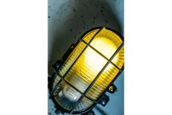 Bulkhead fixture SANGUESA KAY, max 40W, E27, AC220-240V, 50-60Hz, IP44, ABS/glass, black