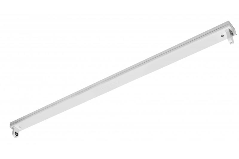 Armatuur voor LED-buizen OSL SLIM-1x120 T8 LED, G13, AC 220-240 V, 50/60 Hz, IP20, met bedrading voor aan één zijde aangesloten LED-buizen, opbouwmontage, witte behuizing 1208963970 - Set van