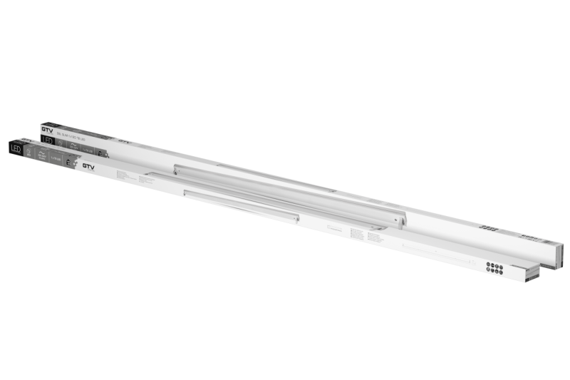 Armatuur voor LED-buizen OSL SLIM-1x120 T8 LED, G13, AC 220-240 V, 50/60 Hz, IP20, met bedrading voor aan één zijde aangesloten LED-buizen, opbouwmontage, witte behuizing 1208963970 - Set van