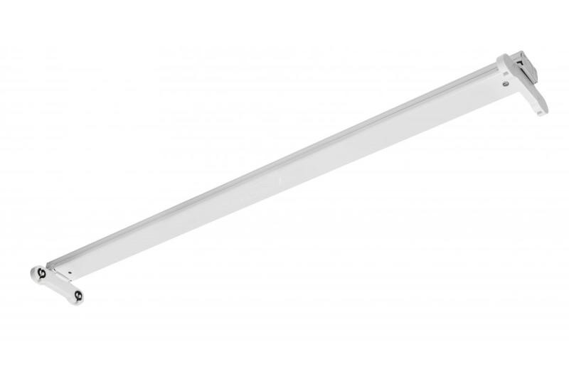 Armatuur voor LED-buizen OSL SLIM-2x150 T8 LED, G13, AC 220-240 V, 50/60 Hz, IP20, met bedrading voor aan één zijde aangesloten LED-buizen, opbouwmontage, witte behuizing 1208963973 - Set van