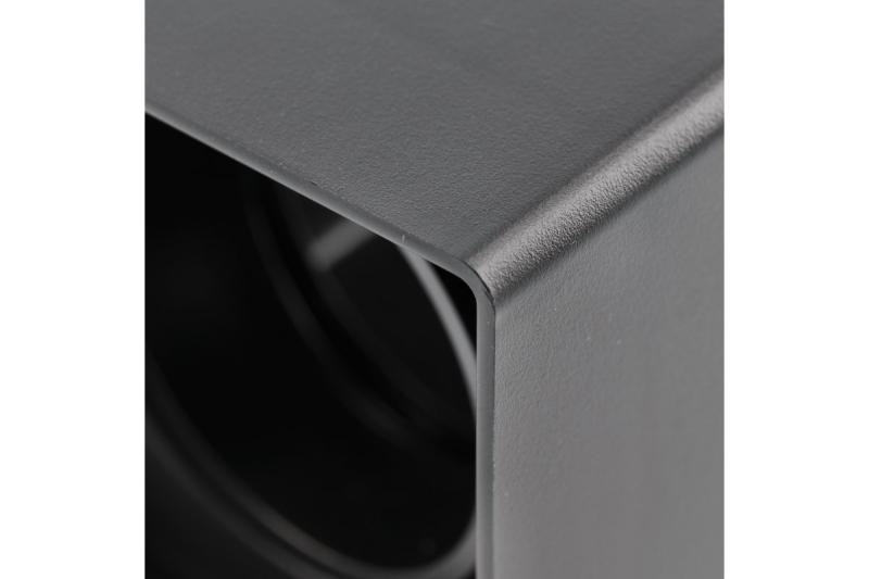 Decor Plafondlamp armatuur RESTO PC 80x80x125mm IP20 max 20W vierkant zwart. 1208963987 - Set van 3