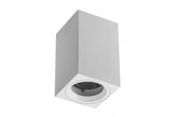 Decor Lampe encastrée de surface SENSA MINI en aluminium 70x70x115 IP20 max 50W boîtier carré blanc. 1208964014 - Lot de 2