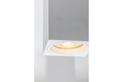 Decor Lampe encastrée de surface SENSA MINI en aluminium 70x70x115 IP20 max 50W boîtier carré blanc. 1208964014 - Lot de 2