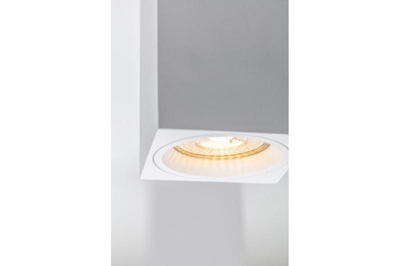 Decor Lamp oppervlak gemonteerd SENSA MINI aluminium 70x70x115 IP20 max 50W vierkante witte behuizing. 1208964014 - Set van 2