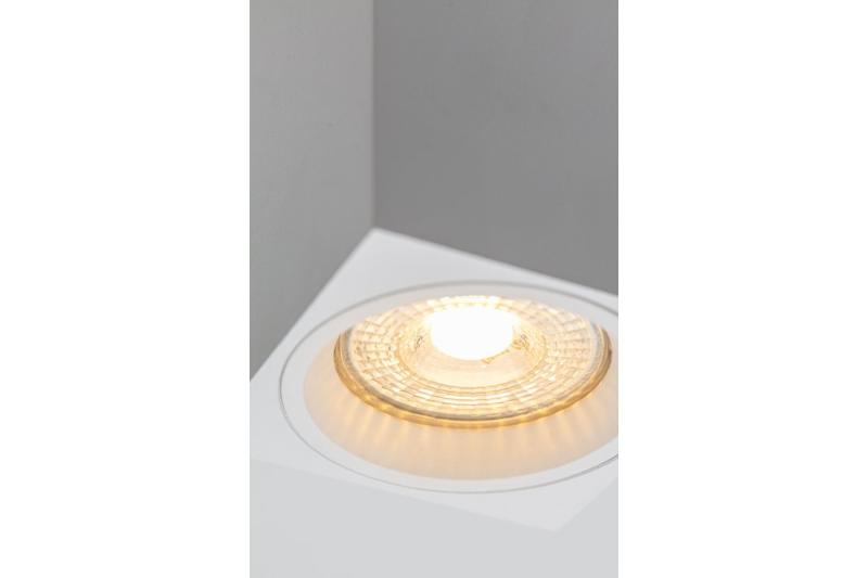 Decor Lamp oppervlak gemonteerd SENSA MINI aluminium 70x70x115 IP20 max 50W vierkante witte behuizing. 1208964014 - Set van 2