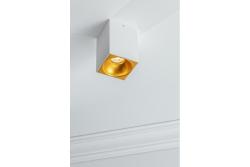 Decor Luminaire de plafond TENSA alum. 90x90x140 IP20 GU10 carré blanc. 1208964021 - Lot de 2