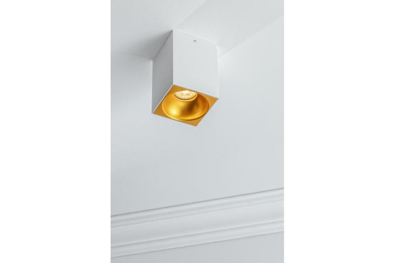 Decor Plafondarmatuur TENSA alum. 90x90x140 IP20 GU10 vierkant wit. 1208964021 - Set van 2