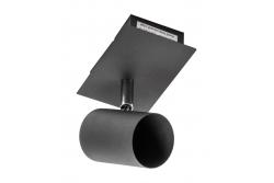 Decor Luminaire de plafond VENETO IP20 max. 20W 1 x GU10 rond noir 1208964036 - Lot de 2