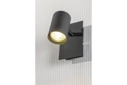 Ceiling luminaire VENETO, IP20, max. 20W, 1 x GU10, round, black