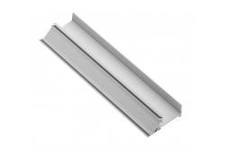 Aluminium profielplint, met noppen (voor randafwerking) GLAX zilver PLAAT 19 mm × 3 m 1208964124 - Set van 2