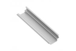 LED-inbouwprofiel van aluminium, schuin, GLAX zilver, 2 m, 1208964147 - Set van 3