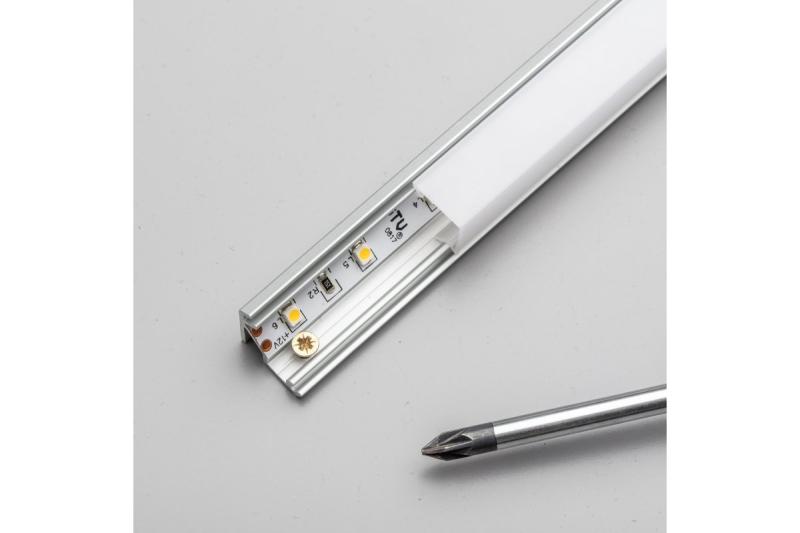 driehoekige melkafdekking voor LED-profiel GLAX 2 m 1208964193 - Set van 3