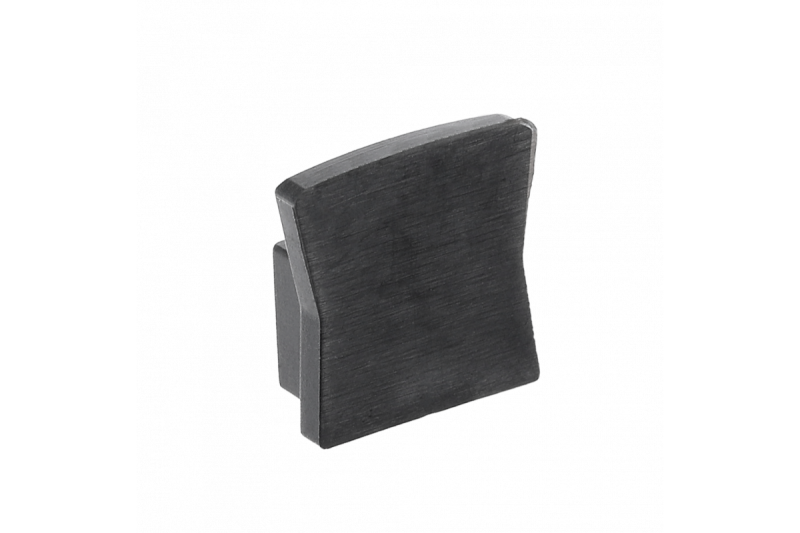 Afdekkap voor LED-profiel GLAX Mini, in hoogglans zwart (10 stuks in blisterverpakking) 1208964259 - Set van 4