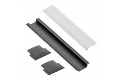 GLAX inbouwset zwart 1208964339 - Set van 2